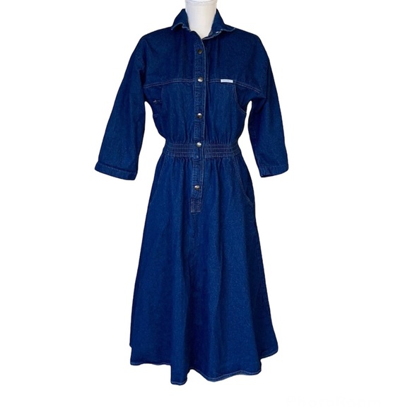 Dreams Dresses Vintage 8s Dreams Denim Flare Dress Poshmark